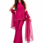 LookMark Women’s Rayon Printed Kurta Set with Dupatta Kurti with Pants Ethnic Traditional Outfit
