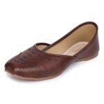 TRASE Traditional Jutti for Women & Girls | Flat Sole, Soft Lining, Cushion Footbed | Casual Wear & Comfortable Ethnic Footwear for Wedding & Festive
