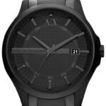 Armani Exchange Analog Men’s Stainless Steel Watch AX2104 (Black Dial Black Colored Strap)