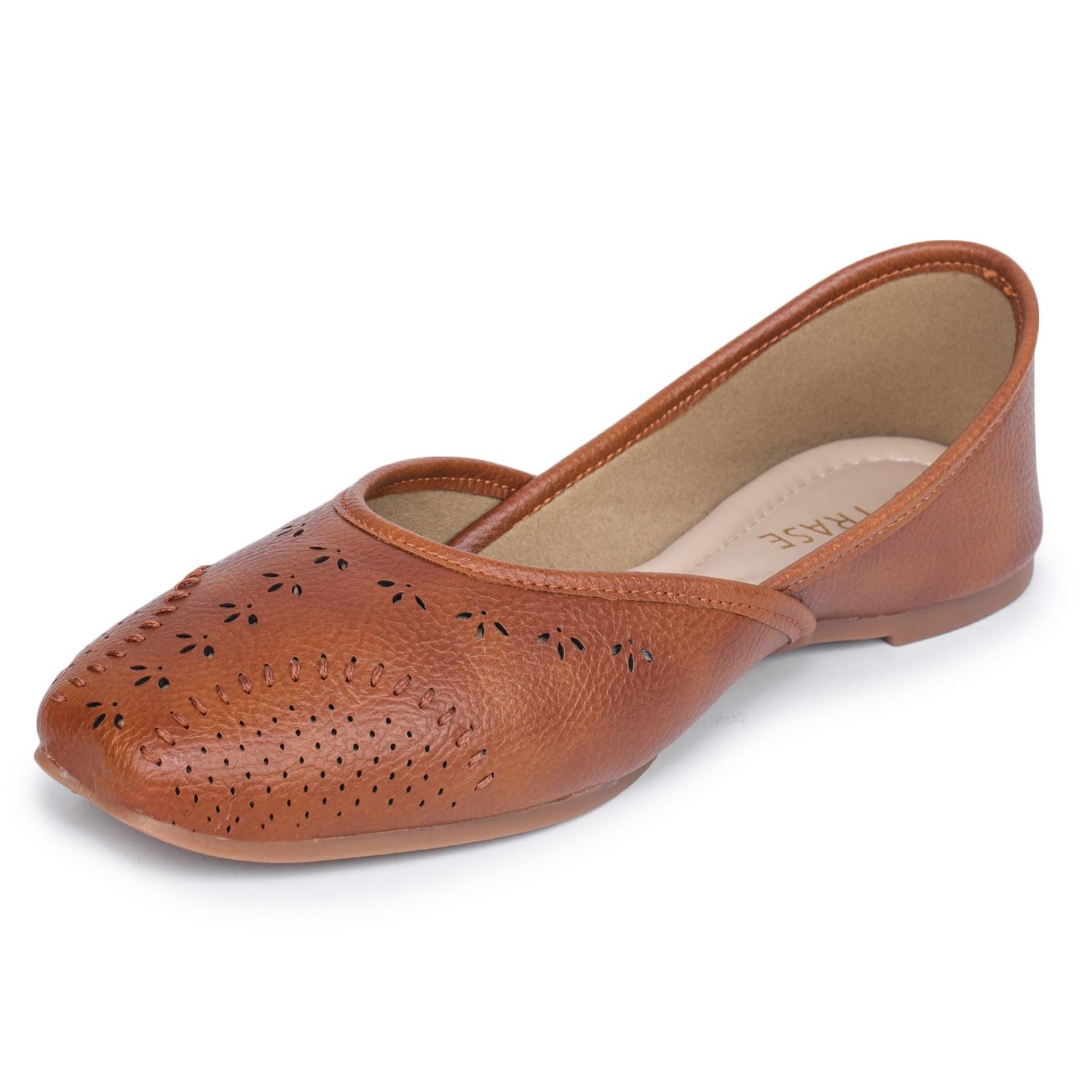 TRASE Traditional Jutti for Women & Girls | Flat Sole, Soft Lining, Cushion Footbed | Casual Wear & Comfortable Ethnic Footwear for Wedding & Festive