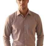 Louis Philippe Men’s Polyester Blend Slim Fit Look All Day Comfort with Stretch Full Sleeve Solid Fashion Formal Shirt