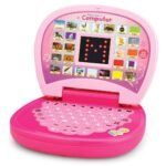 Gooyo GY-2020A Educational Learning Laptop Toy with LED Display and Musical Effects | Play & Learn with Fun | Indoor Toy for Kids | Educational Toy | Pink | 3xAA Battery (Not Included)