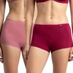 Jockey SS04 Women High Coverage Super Combed Cotton Elastane Stretch Boy Leg (Pack of 2)