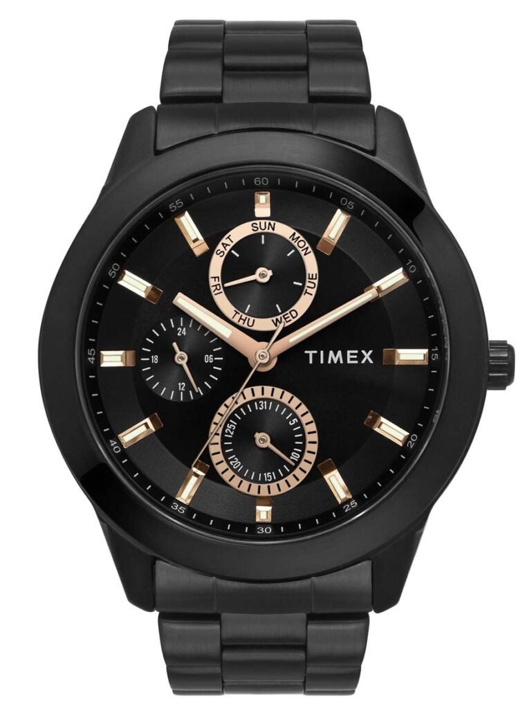 TIMEX Analog Watch for Men with Round Dial & Water Resistant Man’s Wrist Watches