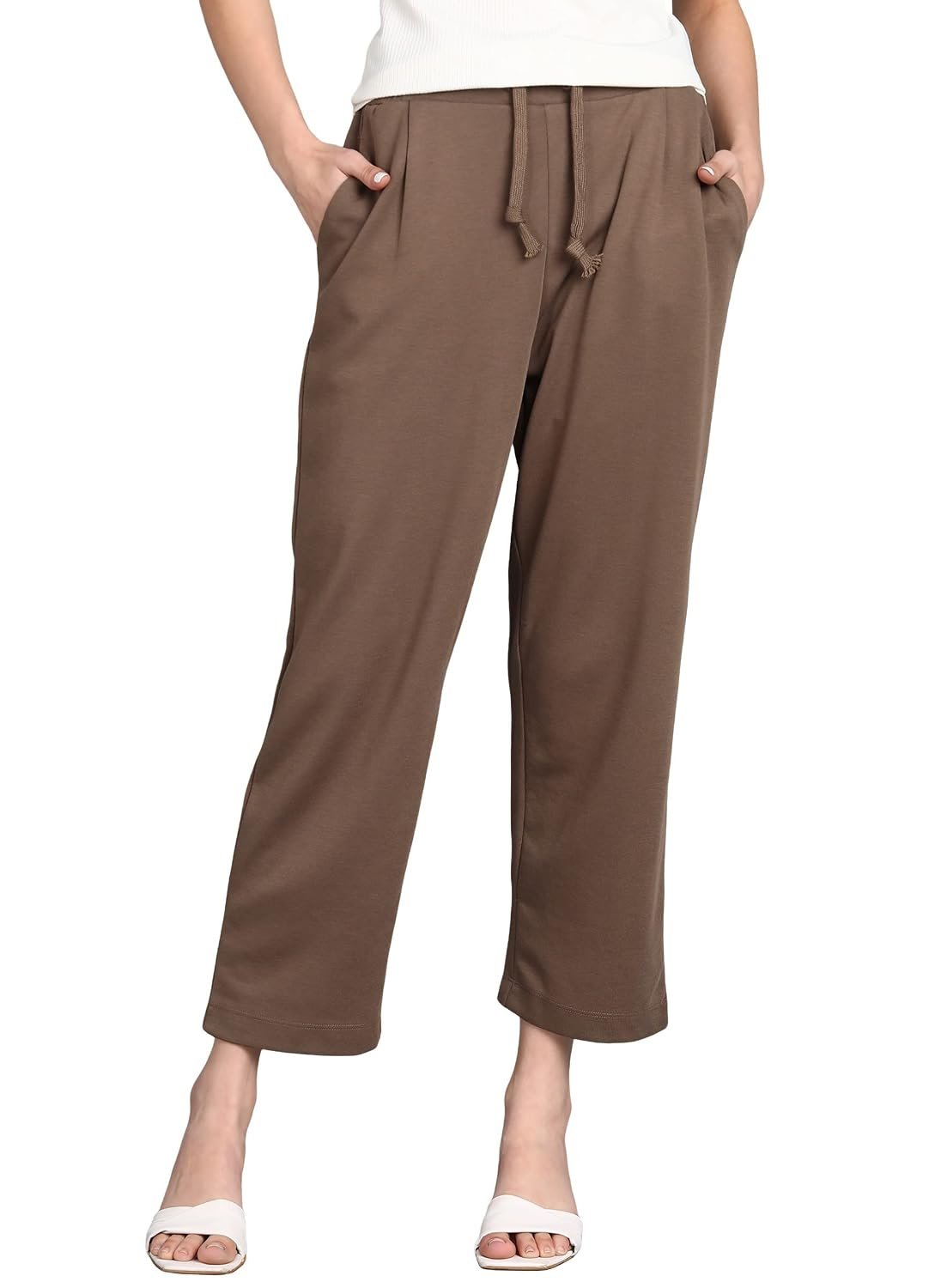 Alan Jones Clothing Women Relax Fit Ankle Length Trouser Jogger | Casual Lounge & Travel Wear Alan Jones Clothing Women Relax Fit Ankle Length Trouser Jogger | Casual Lounge & Travel Wear