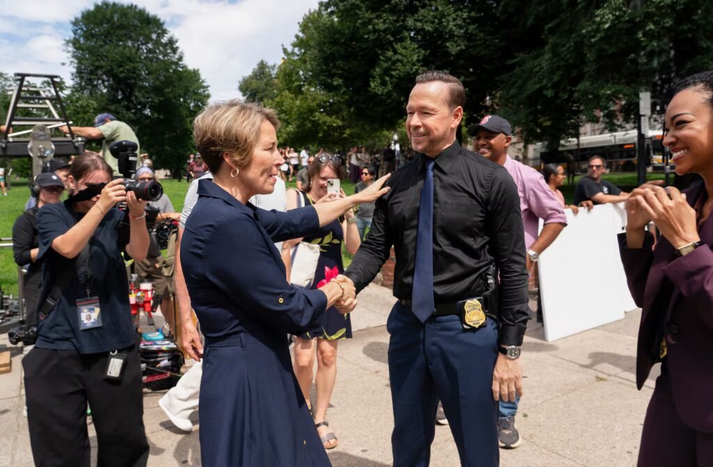 On the set of ‘Boston Blue,’ Donnie Wahlberg is happy to be home