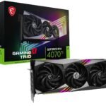 MSI Gaming Geforce RTX 4070 Ti 12Gb Gdrr6X 192-Bit Hdmi/Dp Nvlink Tri-Frozr 3 Ada Lovelace Architecture Graphics Card (RTX 4070 Ti Gaming X Trio 12G),pci_e_x16,gddr6x