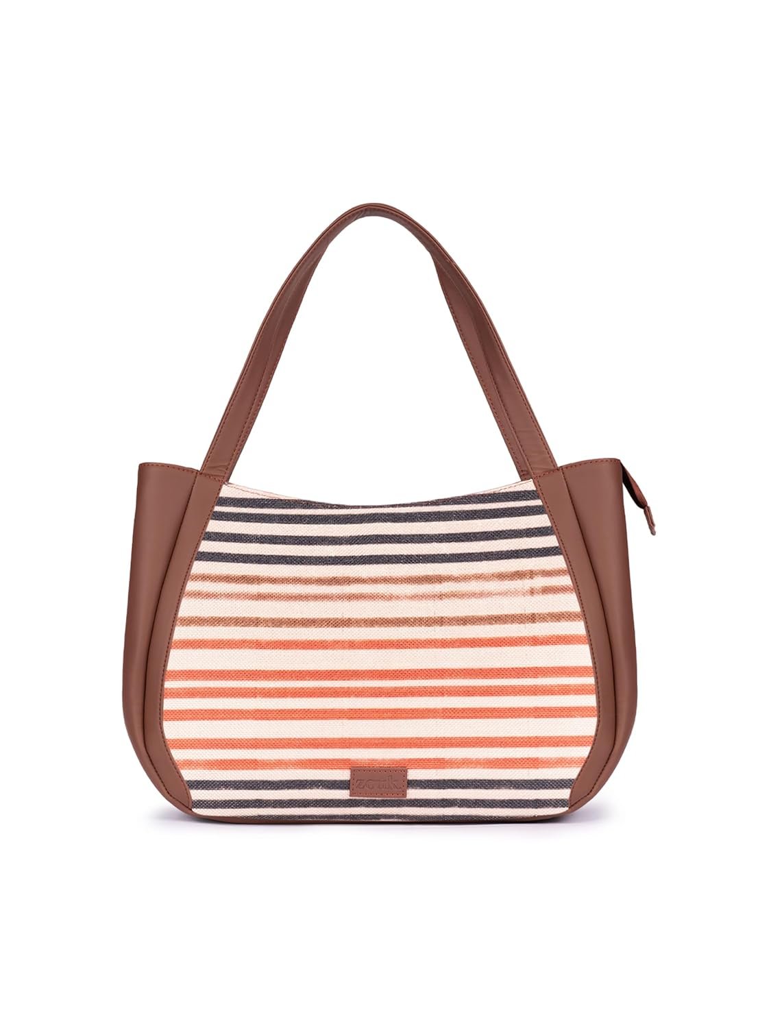 ZOUK Jute Handcrafted Vegan Leather Women’s Shoulder Luna Handbags