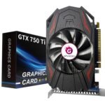 GTX 750Ti 4GB GDDR5 Graphics Card, 128bit 640SP Direct X12 Computer Video Cards, PCI Express 3.0×16 Interface, VGA, HDMI, DVI-D, Low Power GPU for Working Gaming