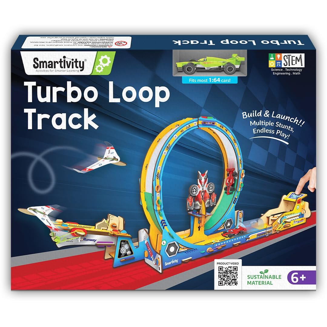 Smartivity High-Speed Race Car Track with Loop for Kids 6-12 Smartivity High-Speed Race Car Track with Loop for Kids 6-12