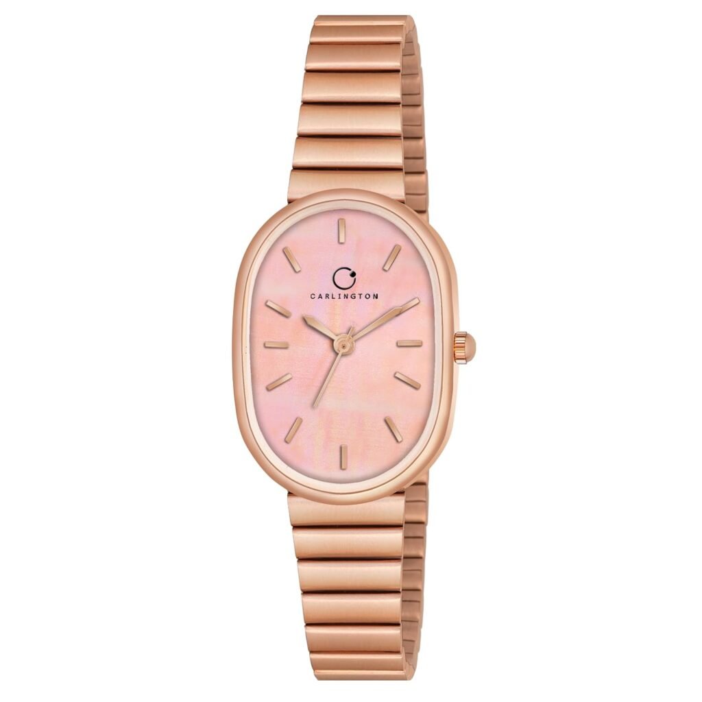 Carlington Iconic Analog Watches for Women with Premium Linked Stainless Steel Strap – CT 2031