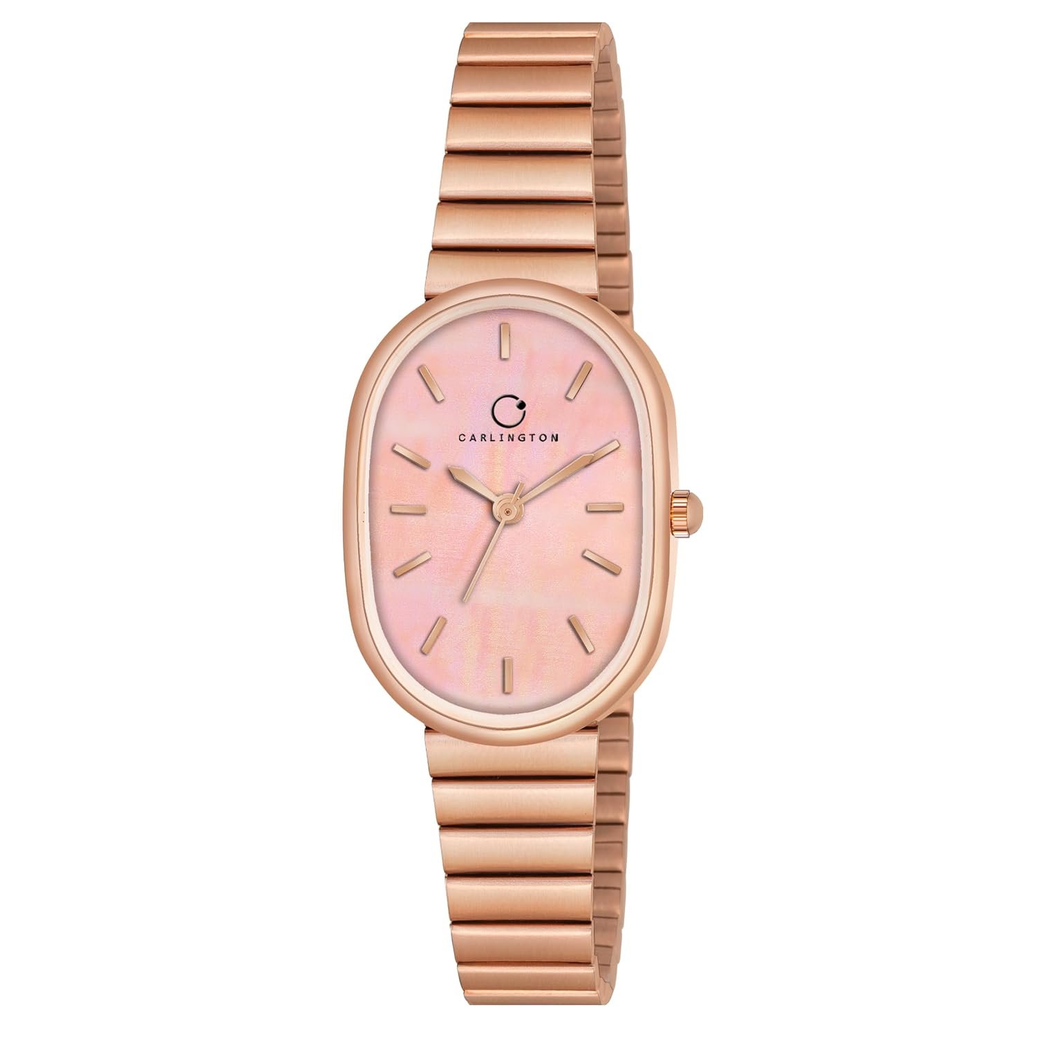 Carlington Iconic Analog Watches for Women with Premium Linked Stainless Steel Strap – CT 2031