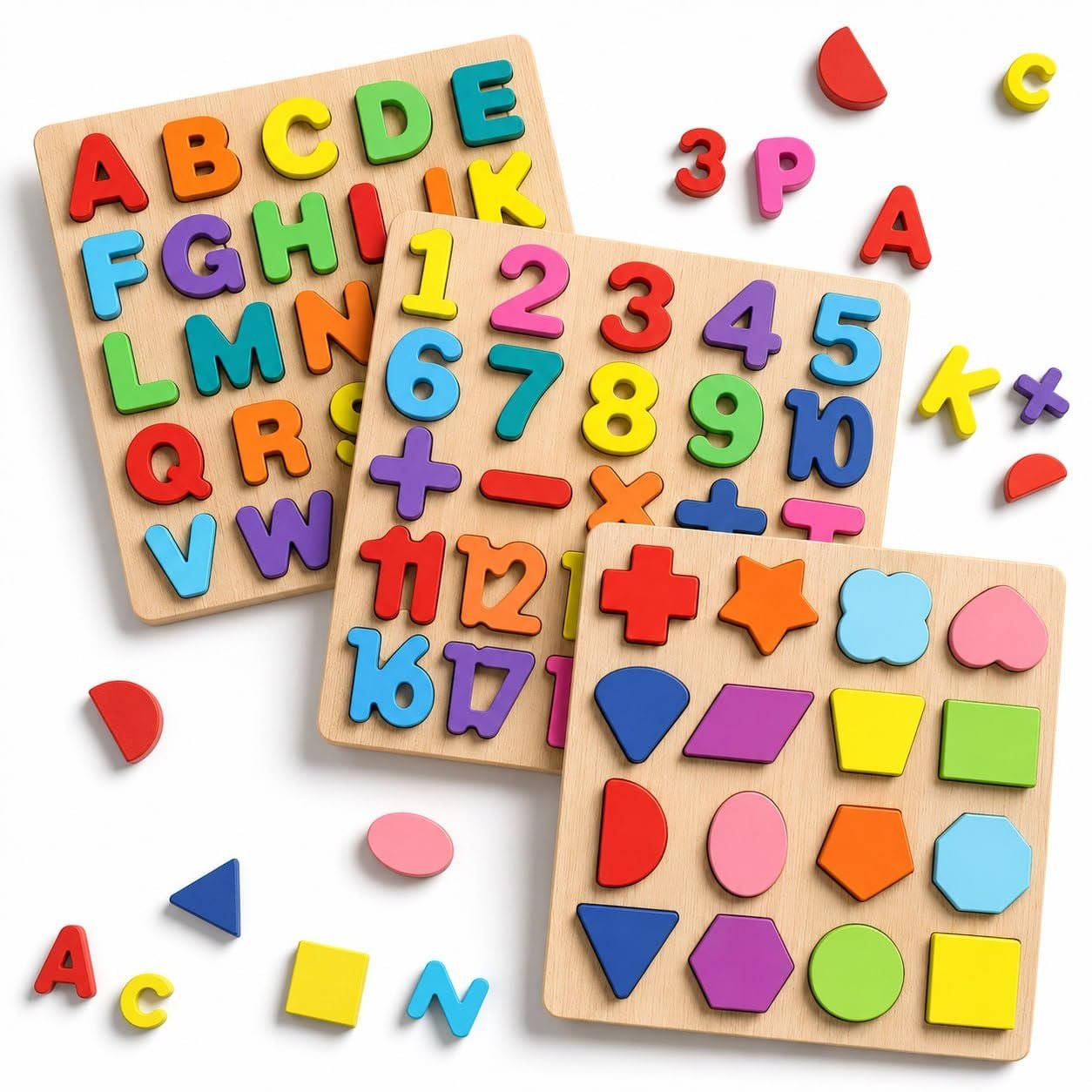 Novo Baby Wooden Learning Educational ABCD Board for Kids, Activity Toys for Toddlers & Preschoolers | ABCD Puzzle Set | Puzzle Toys for 2 Years Old Boys & Girls (Alphabets, Numbers & Shapes) Novo Baby Wooden Learning Educational ABCD Board for Kids, Activity Toys for Toddlers & Preschoolers | ABCD Puzzle Set | Puzzle Toys for 2 Years Old Boys & Girls (Alphabets, Numbers & Shapes)