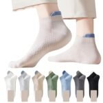 VAIDUE Cotton Ankle Length Socks for Men & Women | Multi Color Casual Everyday Wear Breathable Soft Fabric Comfort Fit Hidden Socks | Pack of 7 Combo Durable Stylish Unisex Sports Office Gym Use
