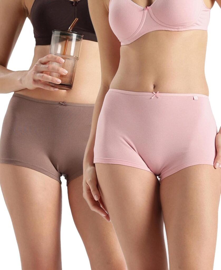 Jockey SS04 Women High Coverage Super Combed Cotton Elastane Stretch Boy Leg (Pack of 2) Jockey SS04 Women High Coverage Super Combed Cotton Elastane Stretch Boy Leg (Pack of 2)