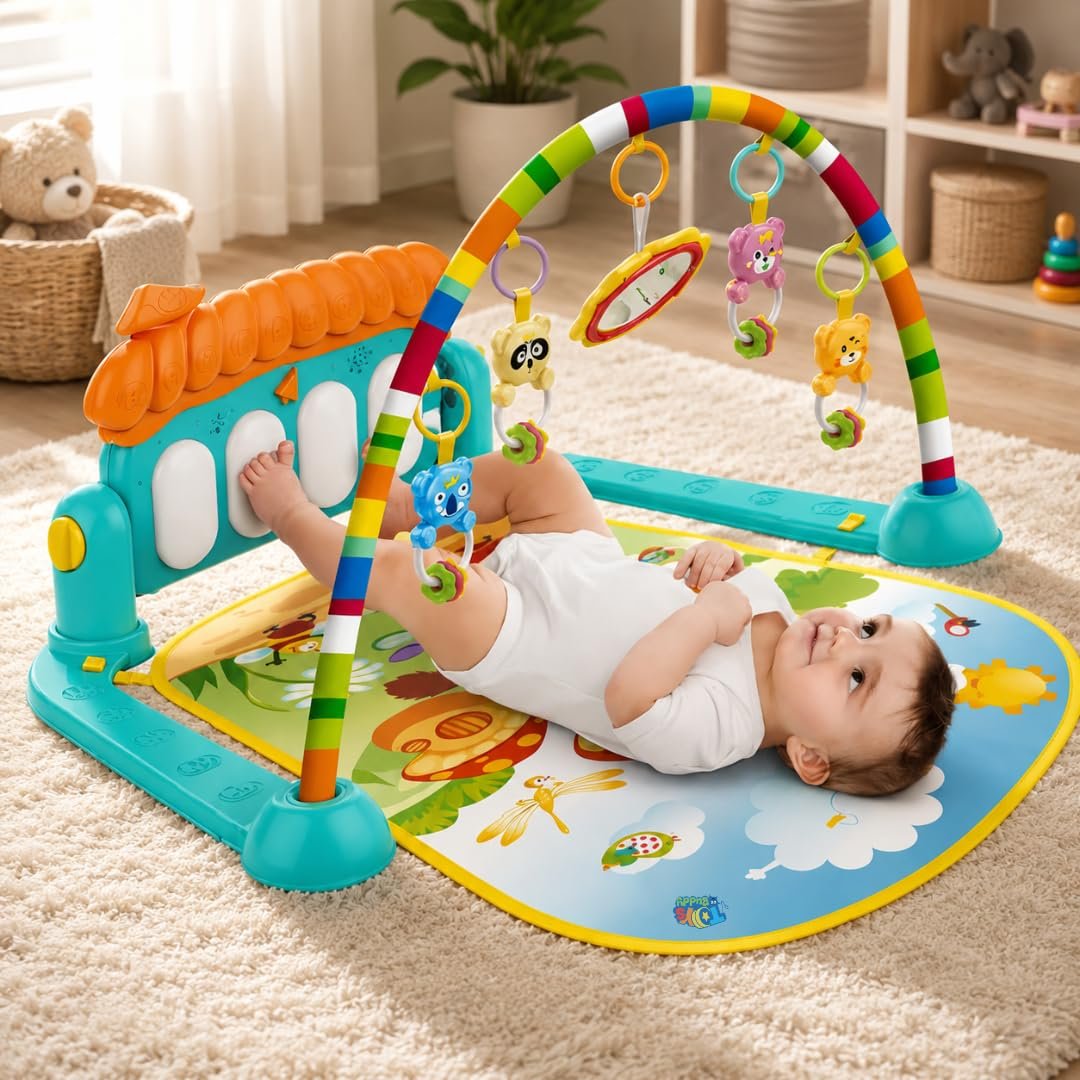 ToysBuddy Kick and Play Multi-Function ABS High Grade Plastic Piano Baby Gym and Fitness Rack Products ToysBuddy Kick and Play Multi-Function ABS High Grade Plastic Piano Baby Gym and Fitness Rack Products