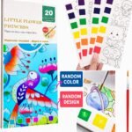 SHNMN Pocket Watercolor Book, Pocket Watercolor Painting Book, DIY Watercolor Painting with Paint marks with 1 Paint Pens for Kids Adult Beginners
