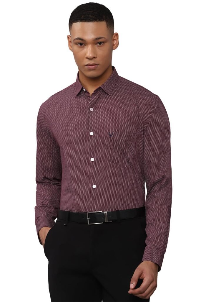 Allen Solly Men Shirt|Cotton|Regular Fit