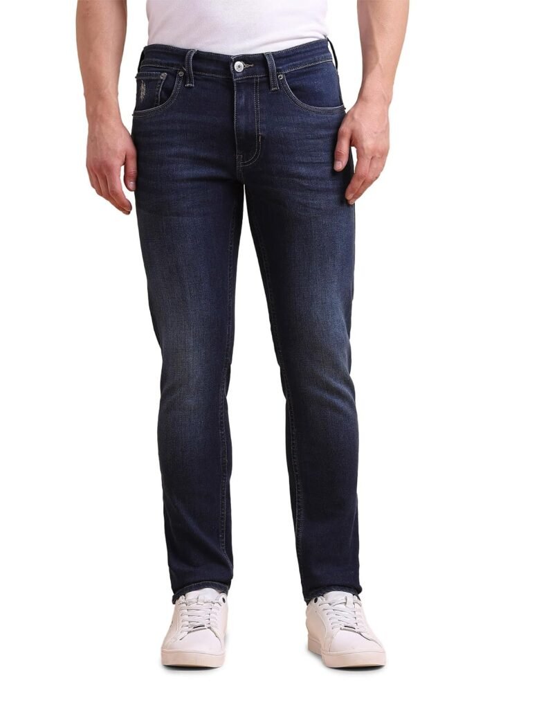 U.S. Polo ASSN. Denim Jeans for Men – Slim Tapered Fit, Mens Jeans for Office & Regular Wear U.S. Polo ASSN. Denim Jeans for Men – Slim Tapered Fit, Mens Jeans for Office & Regular Wear
