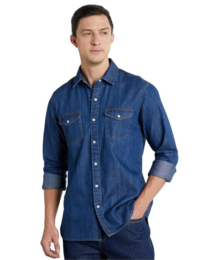 Symbol Premium Men’s Casual Cotton Denim Shirt | Regular Fit | Available in Plus Sizes Symbol Premium Men’s Casual Cotton Denim Shirt | Regular Fit | Available in Plus Sizes