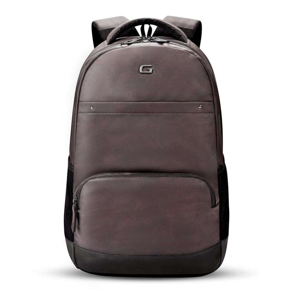 Gear Vintage2 Anti Theft Faux Leather 28 Ltrs Brown Laptop Backpack (LBPVG2LTH0201) Gear Vintage2 Anti Theft Faux Leather 28 Ltrs Brown Laptop Backpack (LBPVG2LTH0201)