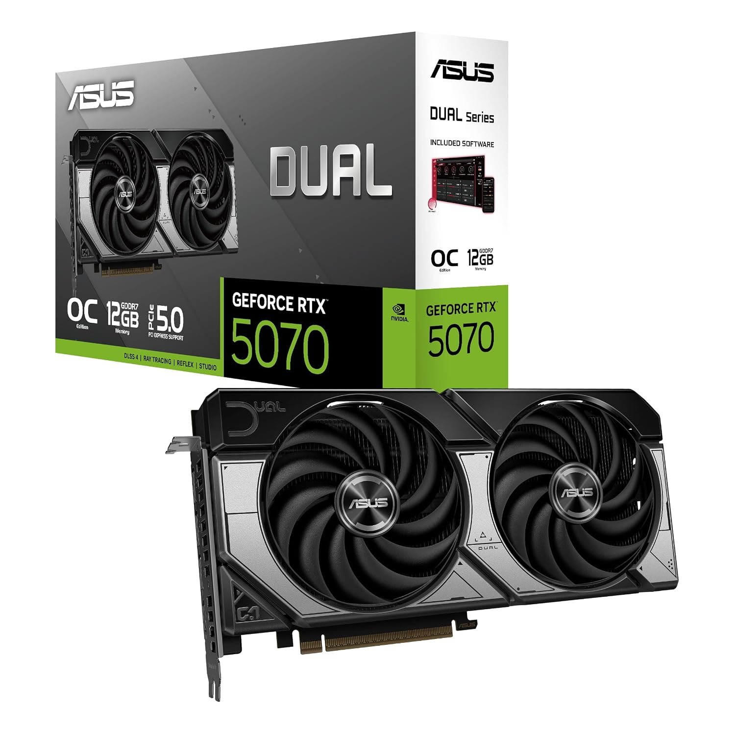 ASUS Dual GeForce RTX 5070 12GB GDDR7 OC Edition Video Card DUAL-RTX5070-O12G Domestic Authorized Dealer