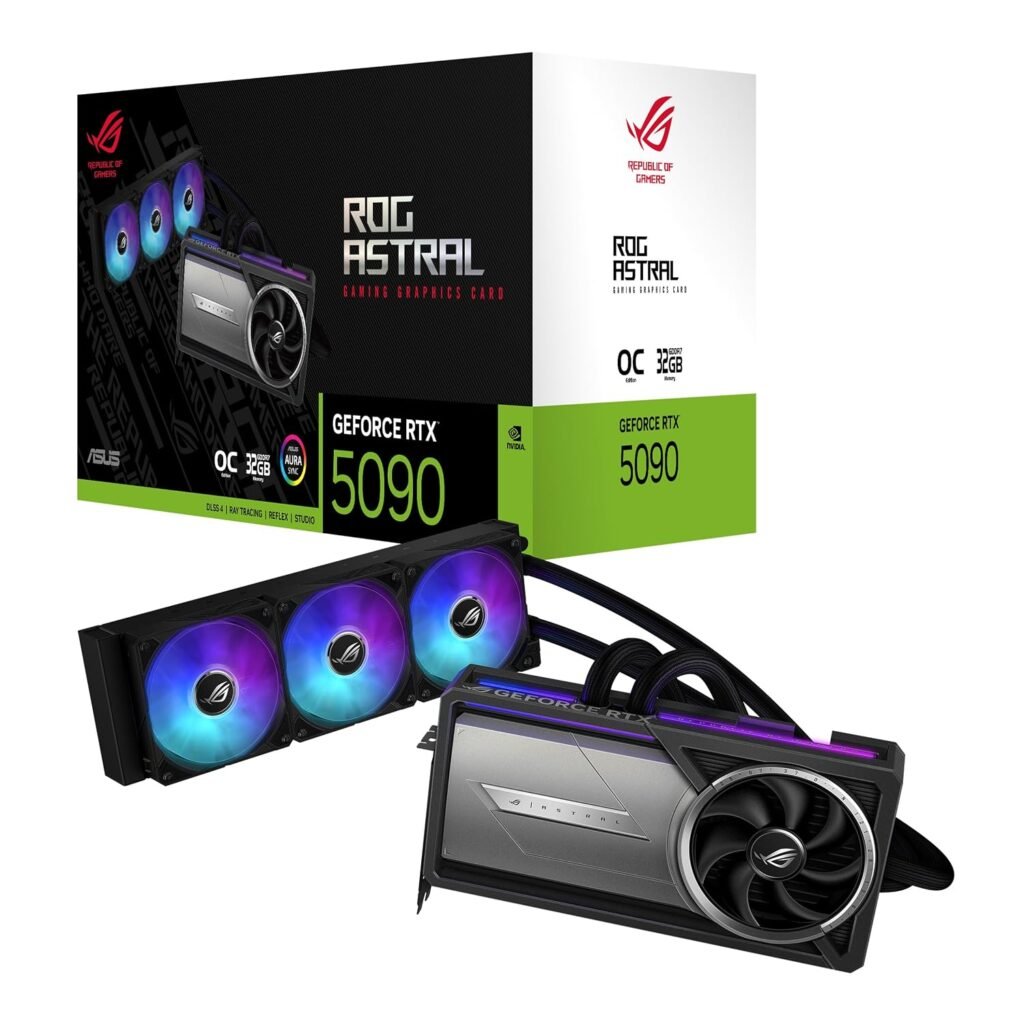 ASUS ROG Astral LC GeForce RTX™ 5090 32GB GDDR7 OC Edition Graphics Card (PCI Express 5.0, 32GB GDDR7) ASUS ROG Astral LC GeForce RTX™ 5090 32GB GDDR7 OC Edition Graphics Card (PCI Express 5.0, 32GB GDDR7)