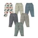 NammaBaby 100% Cotton Assorted Track Pant for Boys and Girls – Regular fit | Loose Fit Track Pants(Pack of 6)