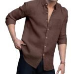 Men Linen Cotton Full Sleeve Shirt for man | Mens Casual Shirt |Shirts for Men Stylish | Men Shirts | Casual Business Party Festival Regular Fit