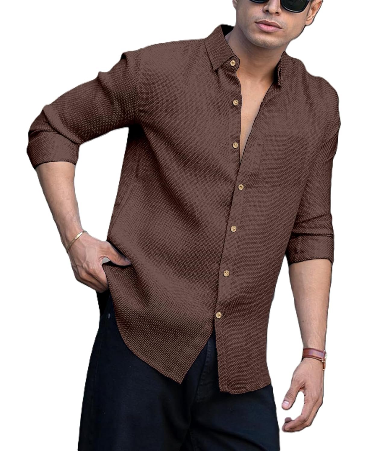 Men Linen Cotton Full Sleeve Shirt for man | Mens Casual Shirt |Shirts for Men Stylish | Men Shirts | Casual Business Party Festival Regular Fit