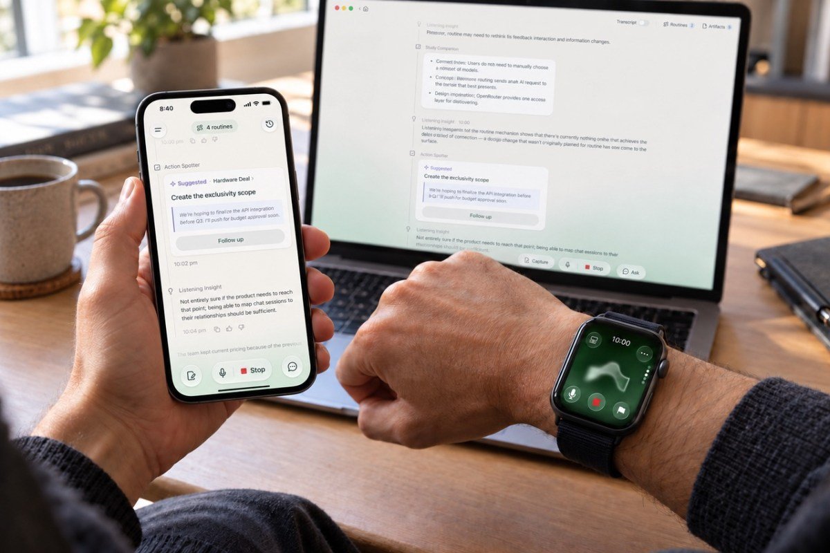 Former Plaud exec raises M for AI app that listens to you in the background