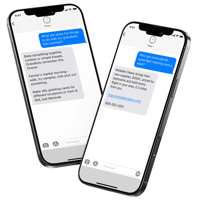 AskProxy-agent Here are the top AI agents that can live in your text messages