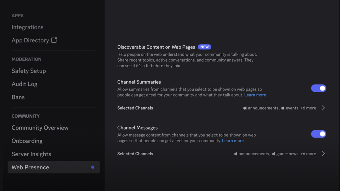 Discord-settings Discord is making its public communities more searchable, and people have concerns