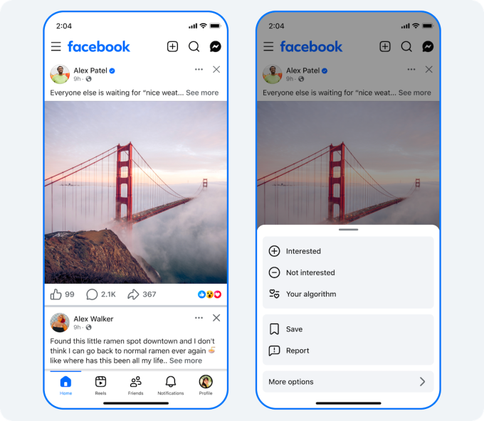 Discovery-Facebook Facebook is giving users more control over their algorithm