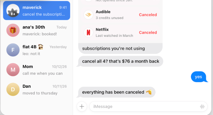 Maverick Here are the top AI agents that can live in your text messages