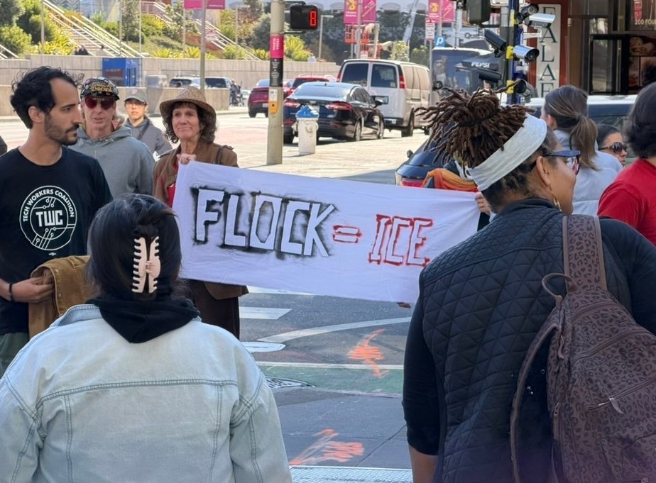 flock-protest-disrupt-1-5e4b7275-03dd-4e3e-918f-26d26fdaa2f0_1_105_c Flock CEO: We haven't 'fired' any police departments as customers