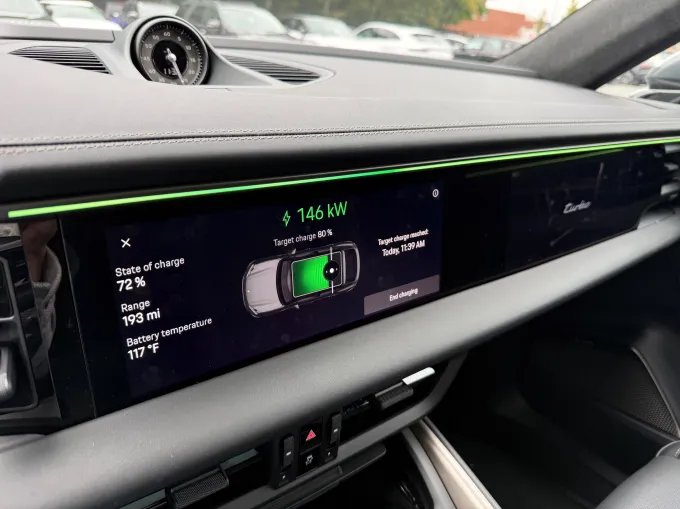 porsche-macan-turbo-charging Porsche’s electric Macan Turbo is an automotive existential crisis