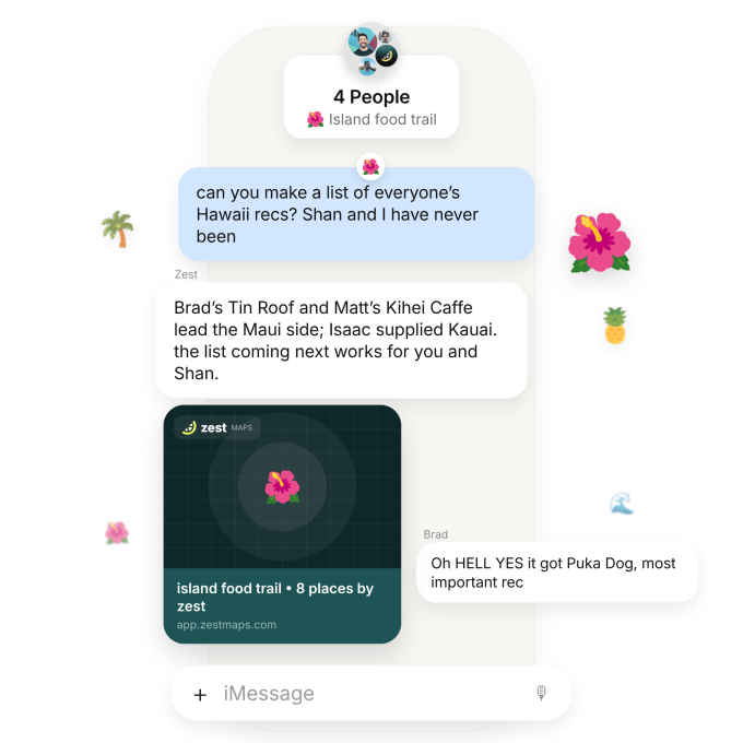 zest-hawaii Zest's new AI agent finds restaurants and books reservations over text